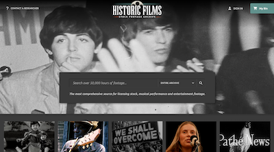 New website: Stock footage agency Historic Films Archive
