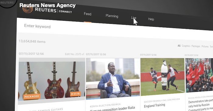 Reuters launches new live video API – includes machine-readable metadata