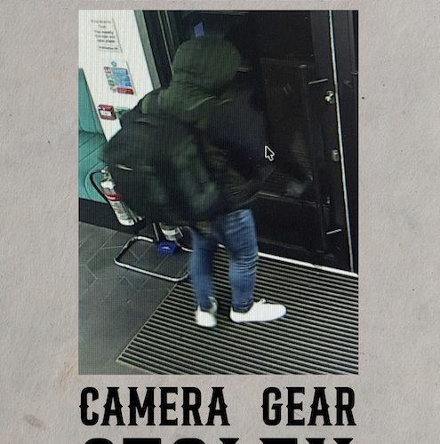 Stolen Camera Gear Alert: Theft at creative photo services agency offices
